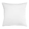 White pillow isolated, pillow on a white background, pillow staked against white background personalizowana poszewka na poduszkę