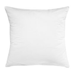 White pillow isolated, pillow on a white background, pillow staked against white background personalizowana poszewka na poduszkę