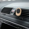 controls near the steering wheel in a modern car uchwyt na telefon do samochodu