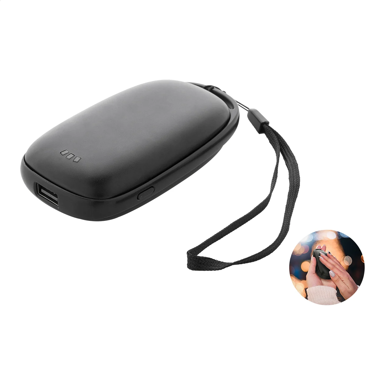 powerbank z funkcją ogrzewania dłoni